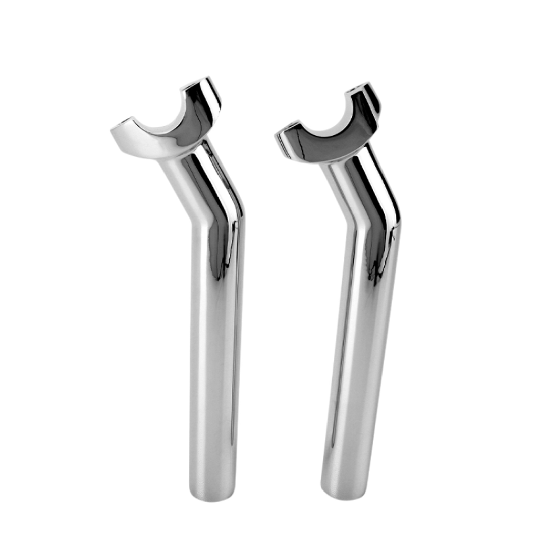 Risers Cromados de 8.5" pulgadas con Curva