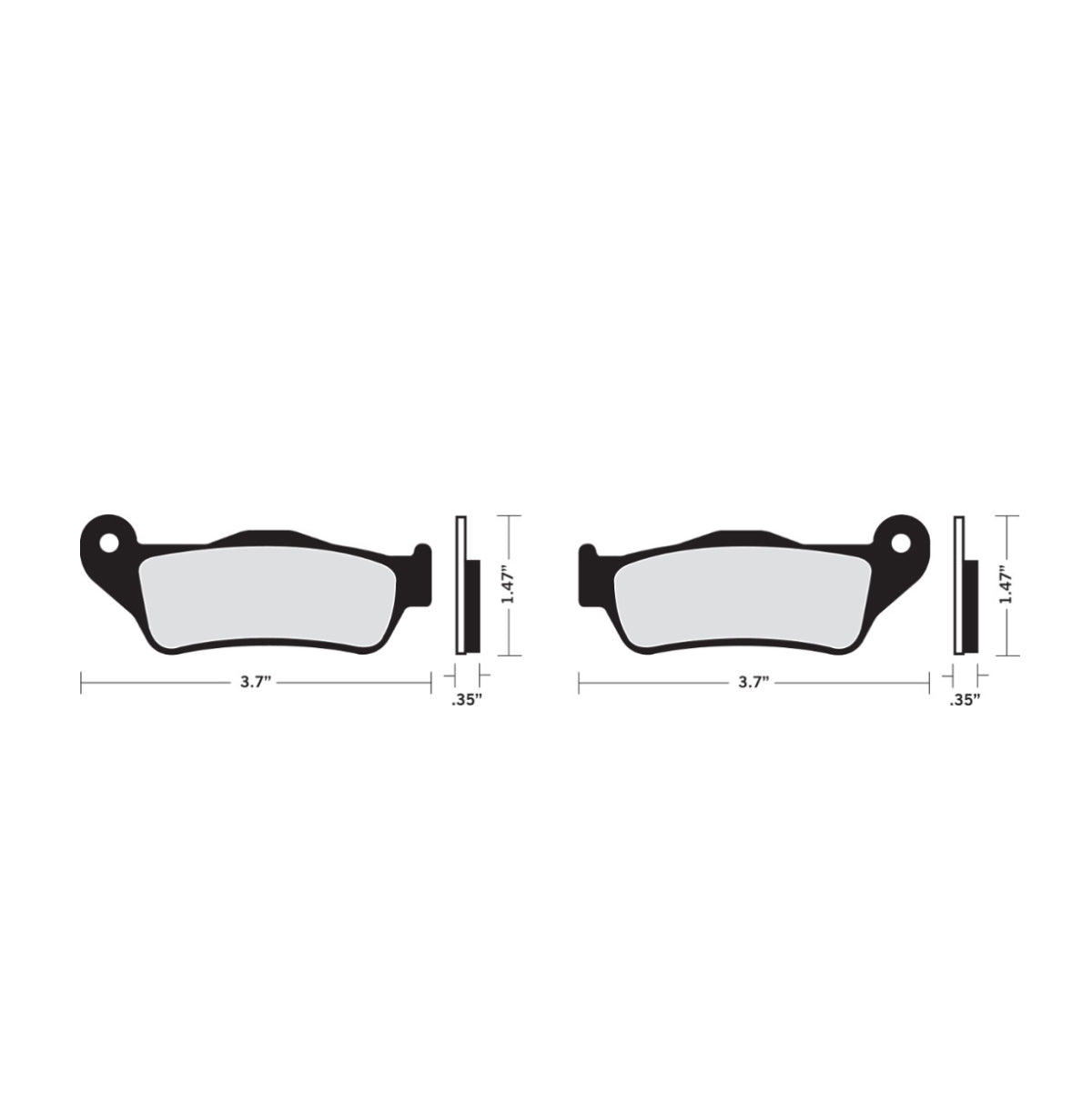 Street 750 Delanteras/Traseras Semi Metálicas