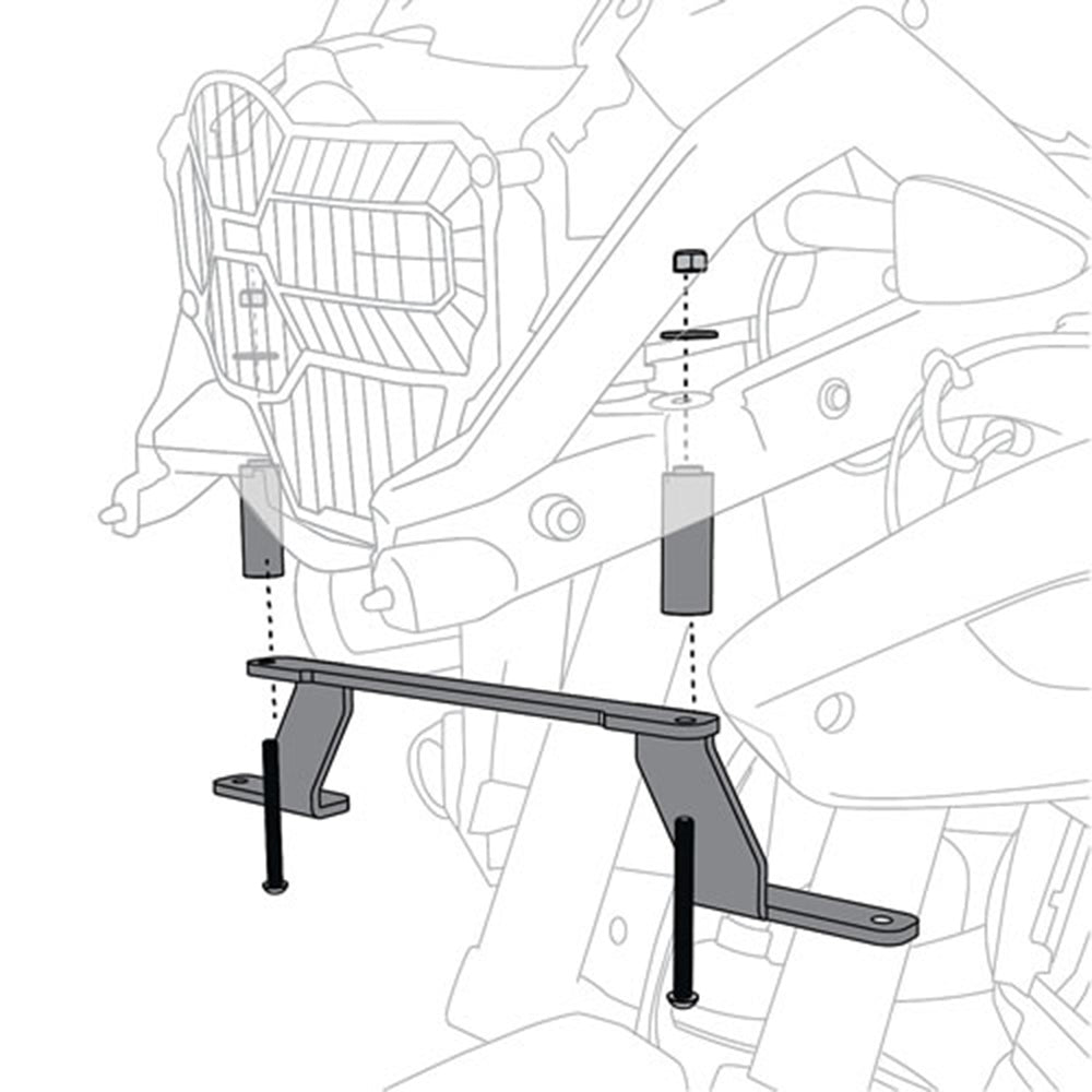 Base para luces auxiliares - BMW R1250GS Adventure '19-'23 y R1200GS Adventure '14-'18