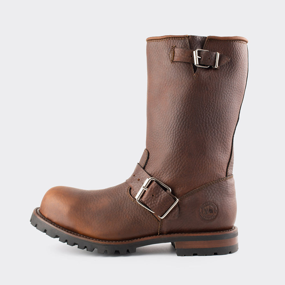 Bota Biker con Casco de Acero y Suela Track Bull Fight