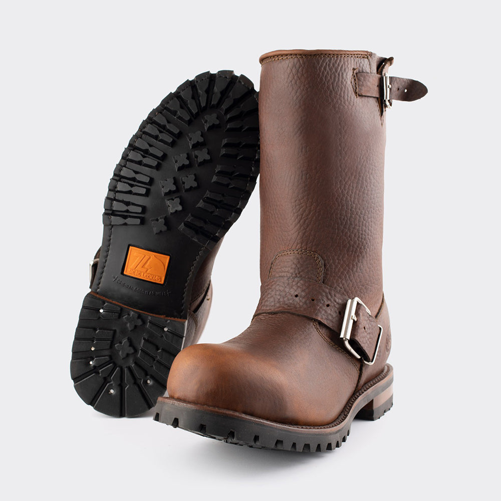 Bota Biker con Casco de Acero y Suela Track Bull Fight