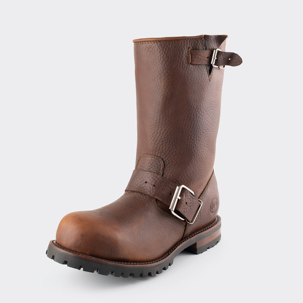 Bota Biker con Casco de Acero y Suela Track Bull Fight