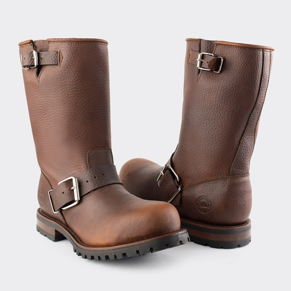 Bota Biker con Casco de Acero y Suela Track Bull Fight