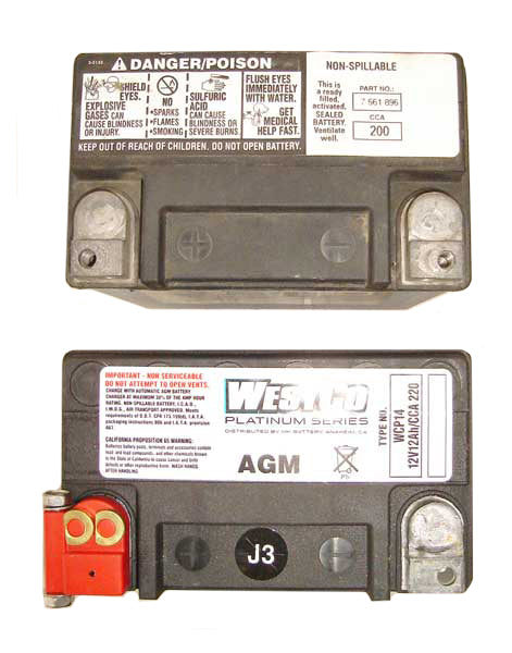 Bateria WCP14 para V-Rod, BMW, Honda