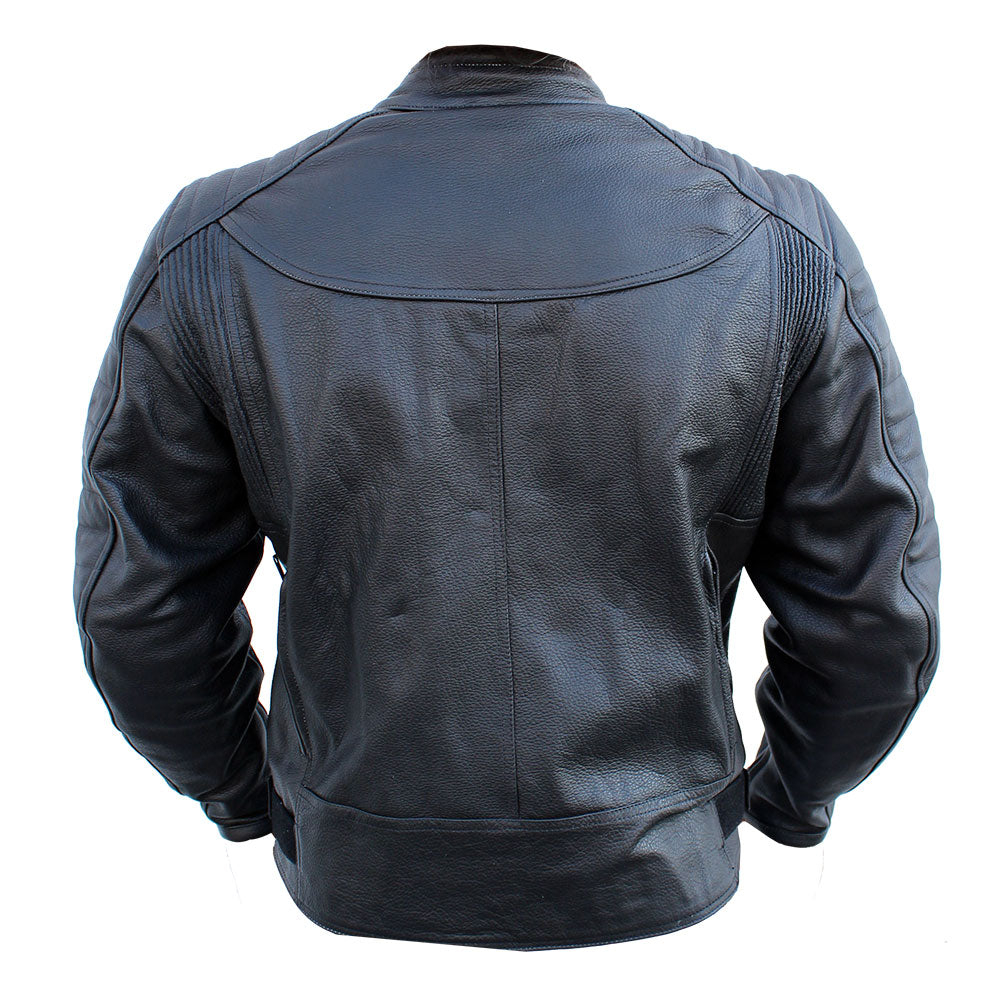 Chamarra De Piel Shield Negra
