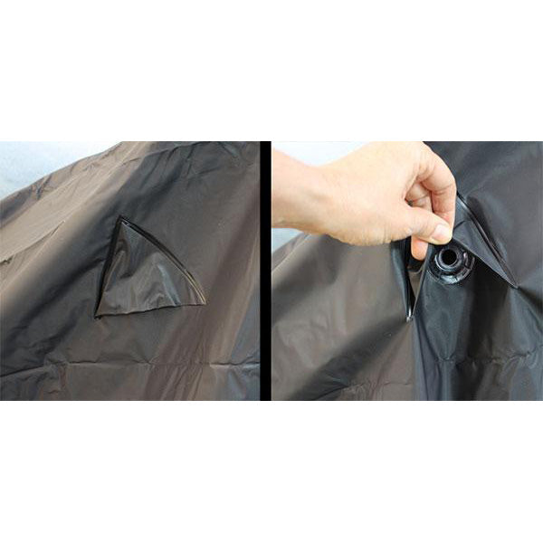 Funda Negra de PVC Talla 2X Grande (XXL)