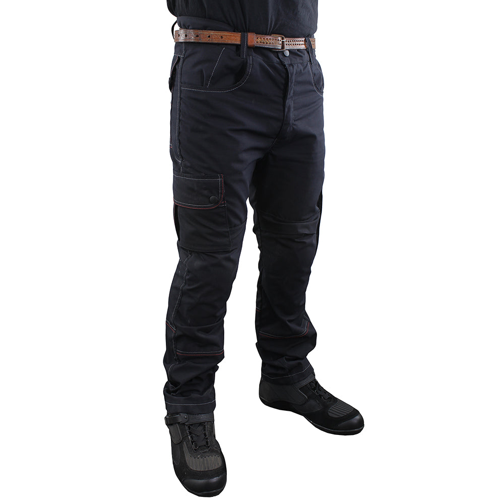 Pantalón Cargo Color Negro con Protecciones
