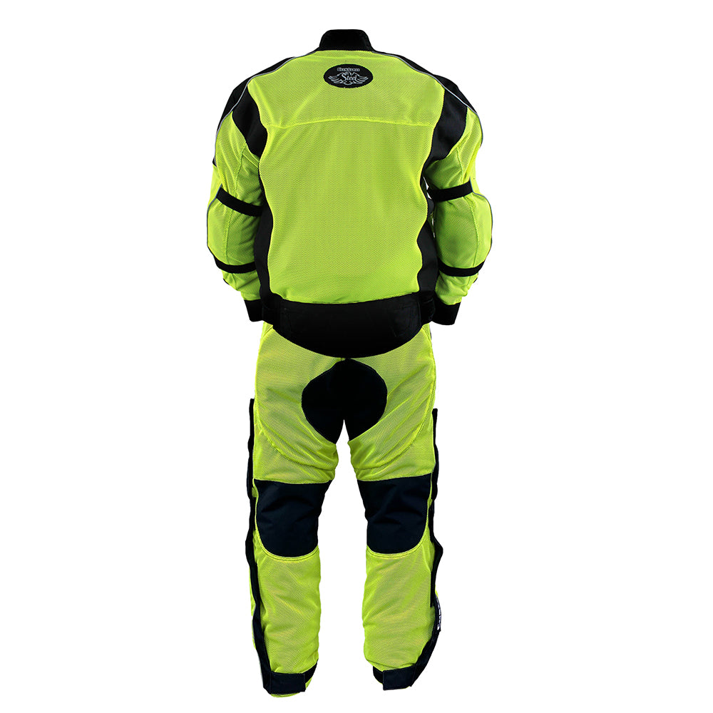 Traje / Conjunto de Malla Color Amarillo Alta Visibilidad