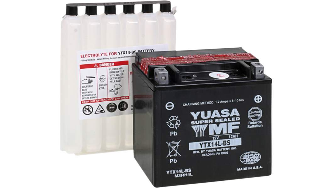 Bateria Yuasa YTX14L-BS Sportster 2004-2022 Pan America 1250 Rev