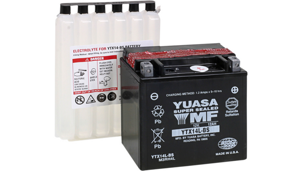 Bateria Yuasa YTX14L-BS Sportster 2004-2022 Pan America 1250 Rev