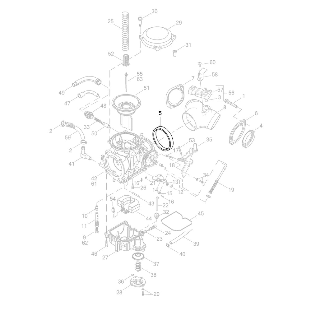 Junta del Carburador Harley '88-'06
