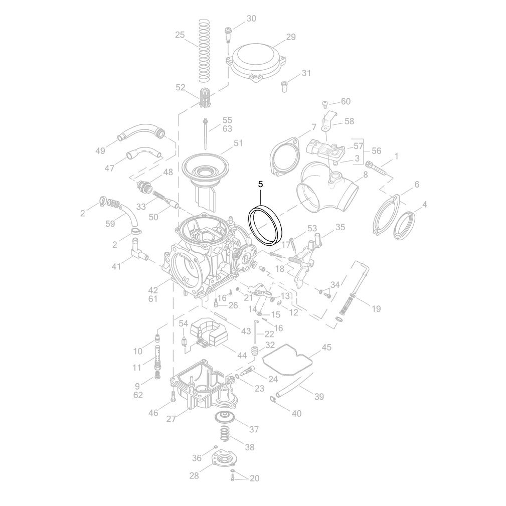 Junta del Carburador Harley '88-'06