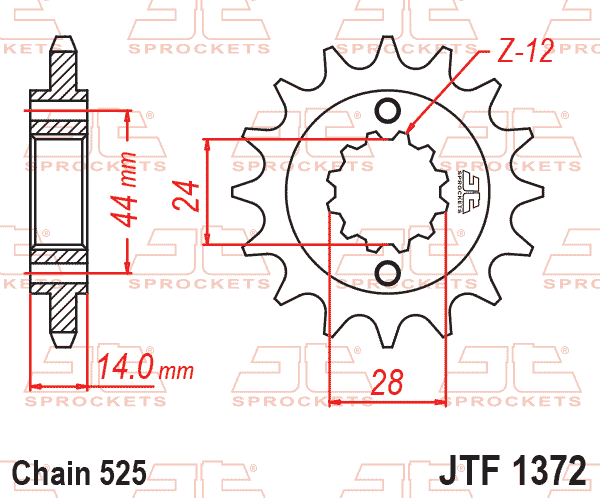 Kit de Sprocket Honda Shadow VT 750 Spirit Aero 1998-2007