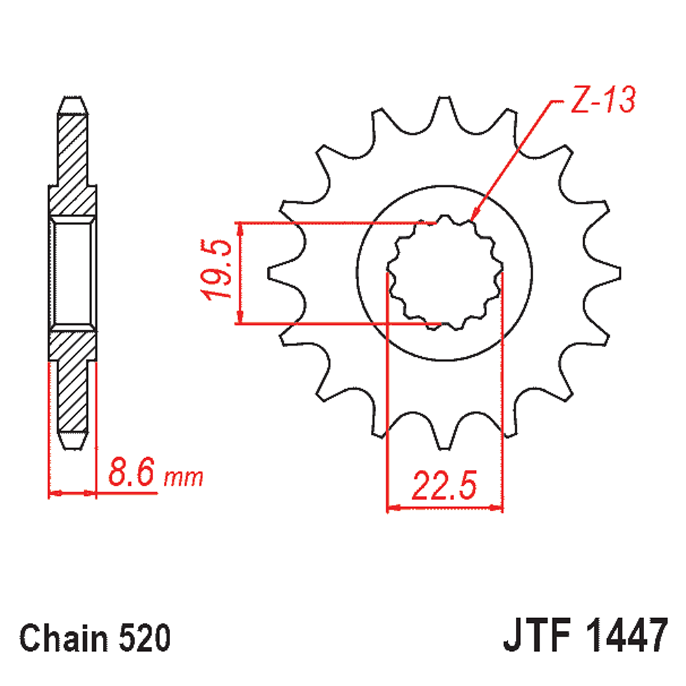 Kit de Sprockets Suzuki Inazuma GW 250 46T/14T 2012-2017