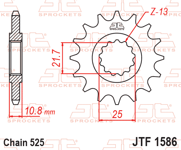 Kit de Sprocket Yamaha YZF R6 2006-2024 (45T/16T)