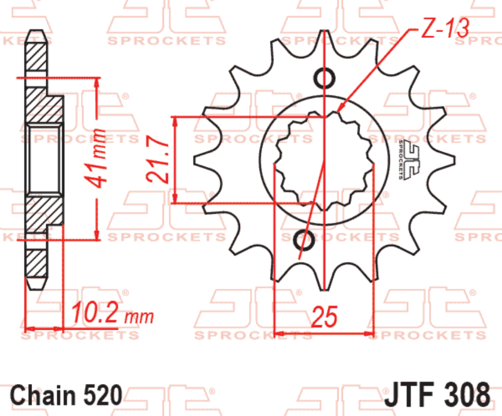 Kit de Sprocket Yamaha XTZ 660Z Tenere 47T/15T 2008-2015