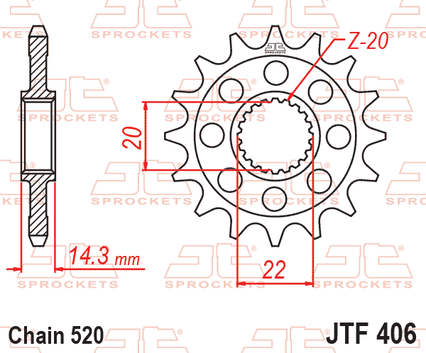 Kit de Enrages JT Sprocket BMW G 310 GS / R 2016-2026 (40T/16T)