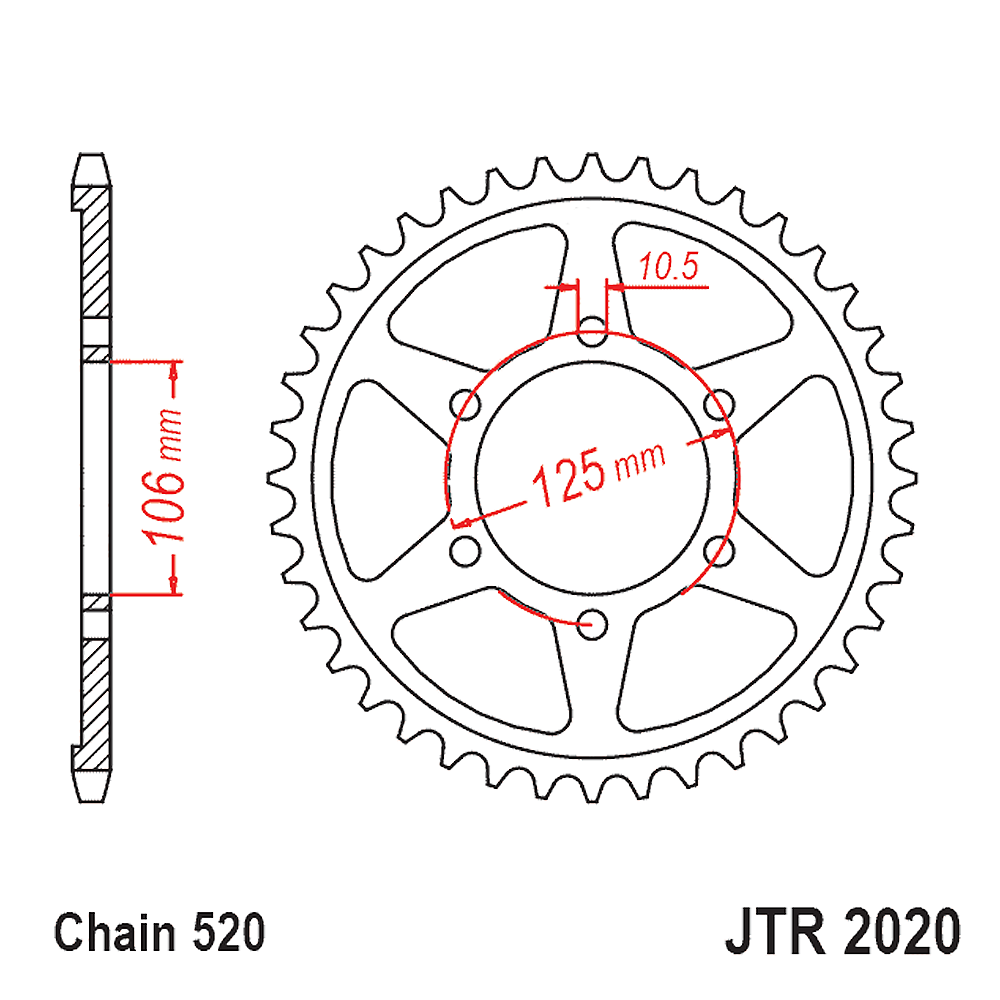 Kit de Sprocket Triumph Boneville 900 '16-'26