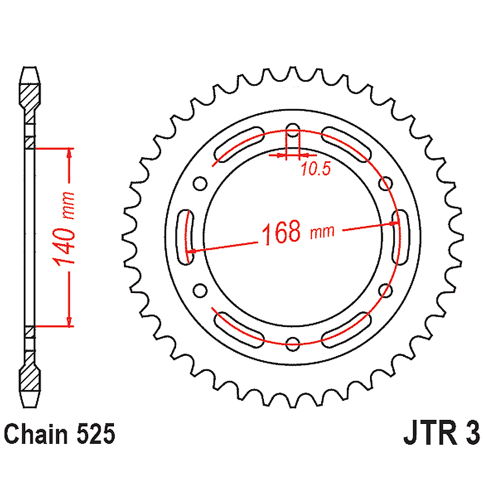 Kit de Sprocket BMW F800R 2009-2018 (47T/20T)