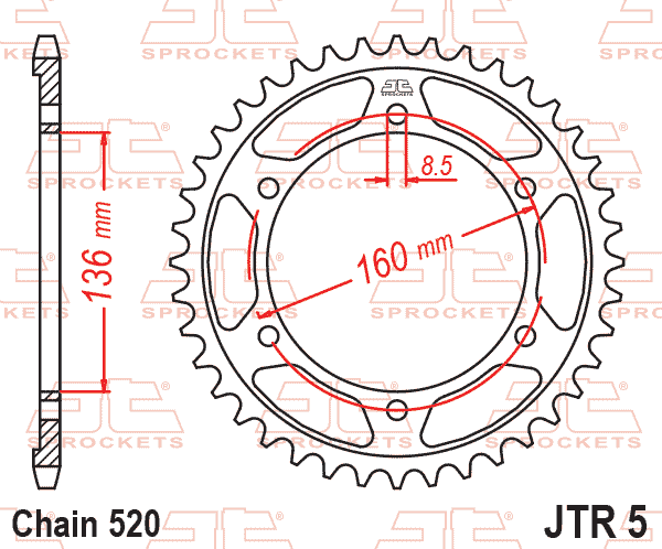 Kit de Enrages JT Sprocket BMW G 310 GS / R 2016-2026 (40T/16T)