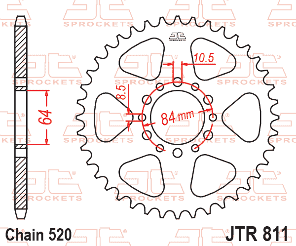 Kit de Sprocket Suzuki DR 200 45T/15T 1996-2020