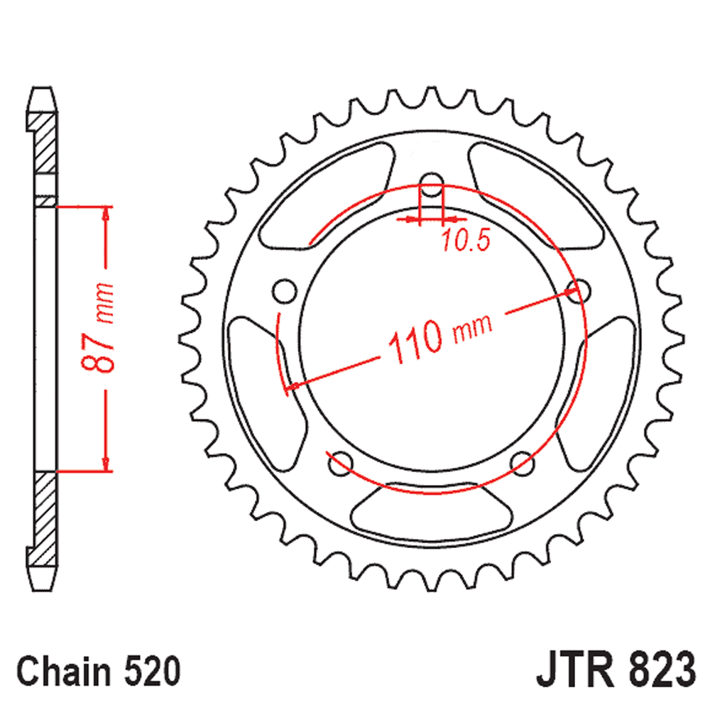 Kit de Sprockets Suzuki Inazuma GW 250 46T/14T 2012-2017