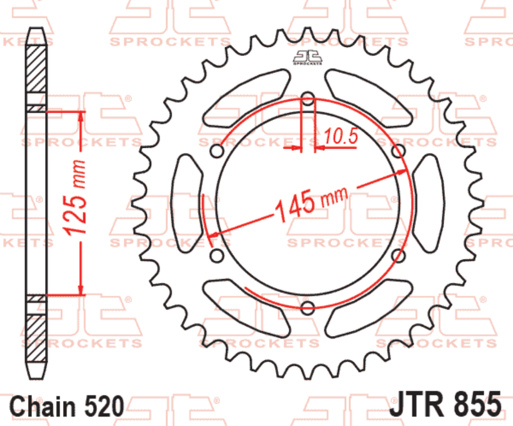 Kit de Sprocket Yamaha XTZ 660Z Tenere 47T/15T 2008-2015