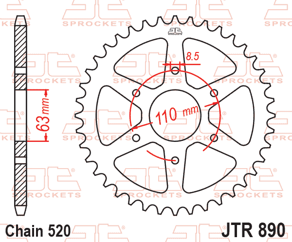 Kit de Sprocket KTM 390 Duke/Adventure RC 2013-2024 (45T/15T)