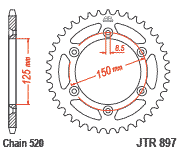 Kit de Sprocket KTM 790/890 Adventure 2019-2024