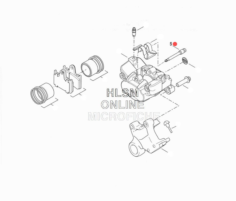 Perno de Caliper Delantero/Trasero Harley Sportster '14-'22