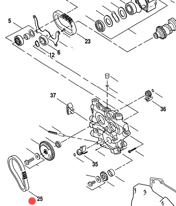 Cadena Primaria del Arbol de Levas Twin Cam 1450cc