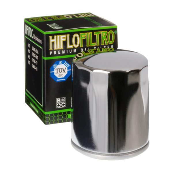 Filtro de Aceite Hiflo HF170C Sportster y Evolution Cromado