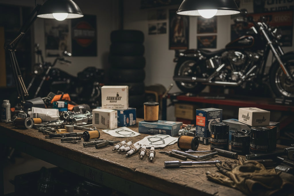 Refacciones Harley nuevas en taller