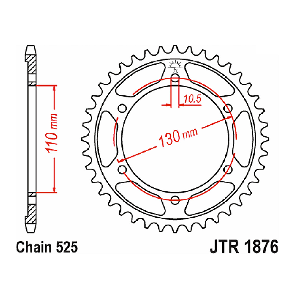 Kit de Sprocket Yamaha FZ MT 07 2014-2024 y FZ MT 10 2016-2024 (43T/16T)