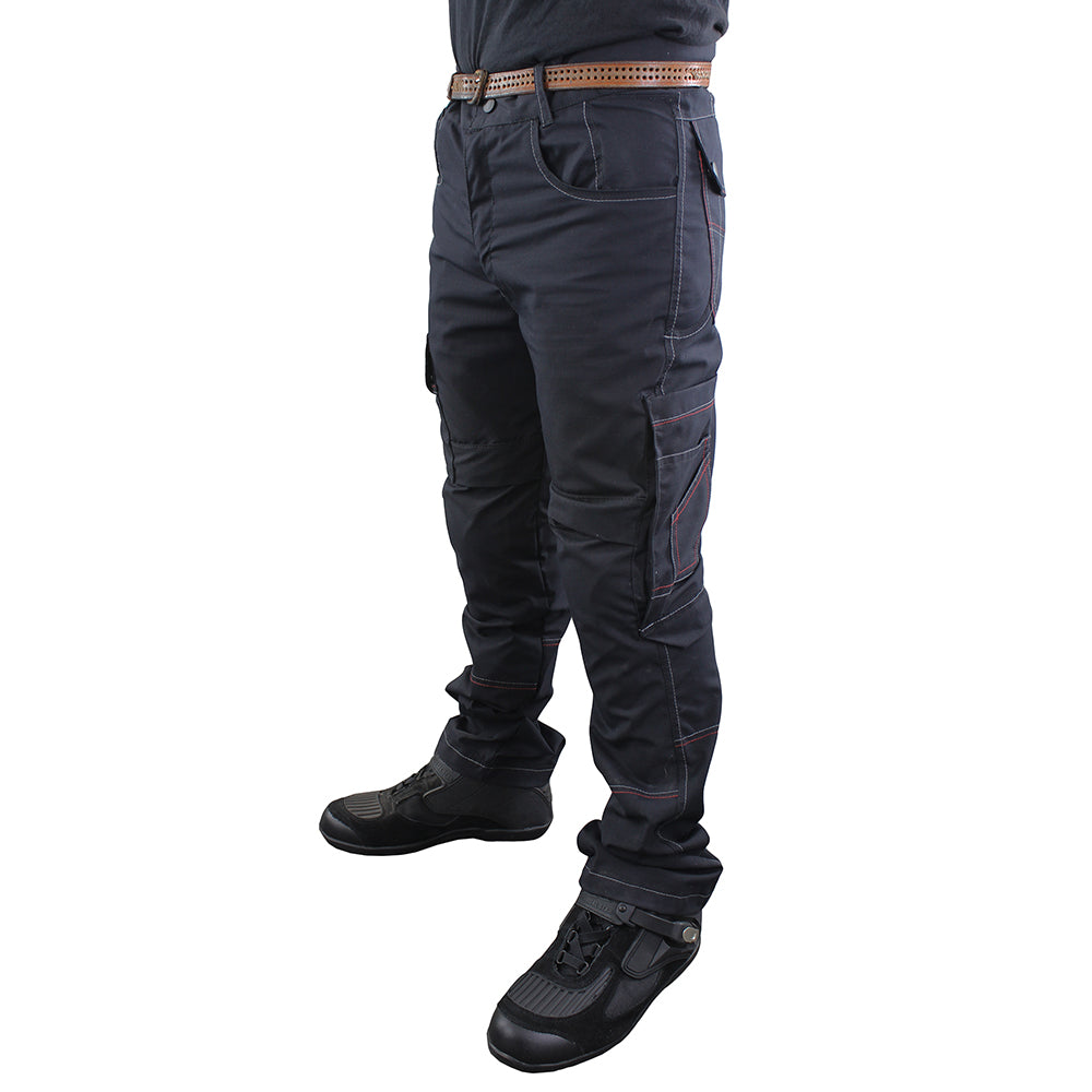 Pantalón Cargo Color Negro con Protecciones