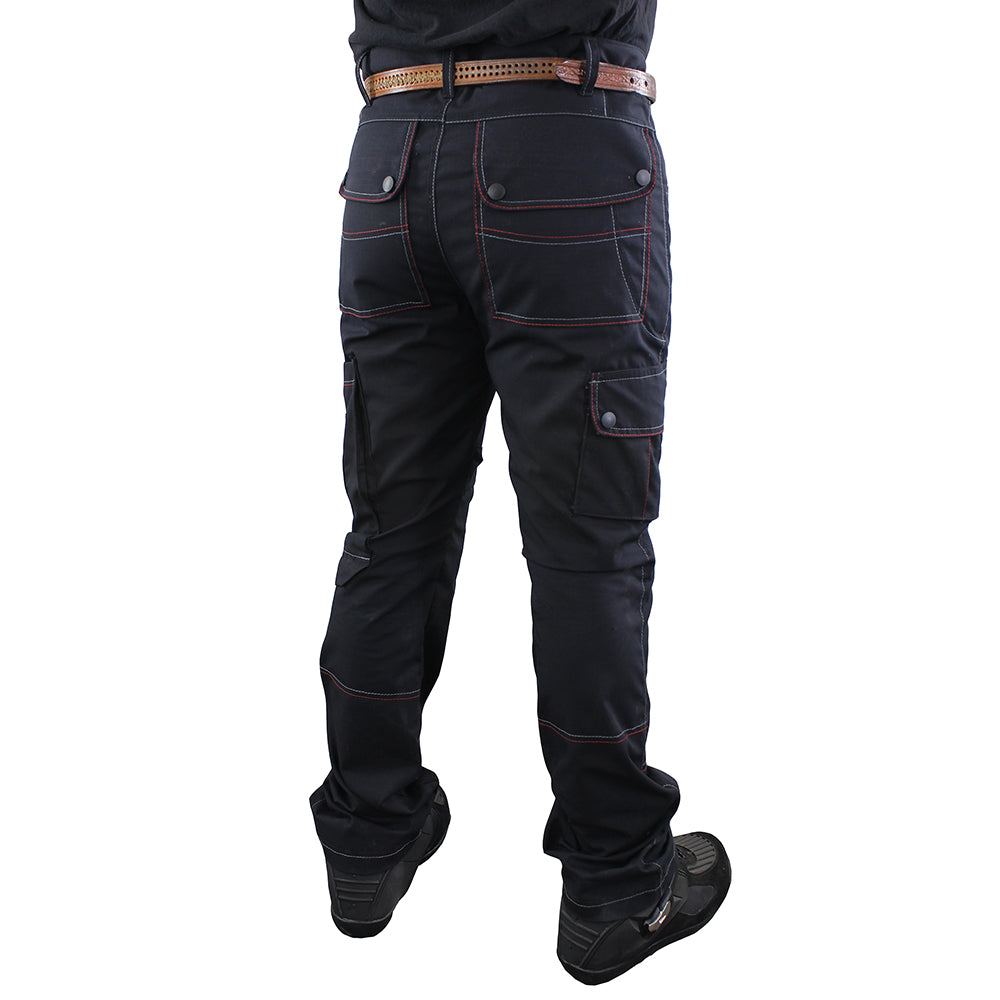Pantalón Cargo Color Negro con Protecciones